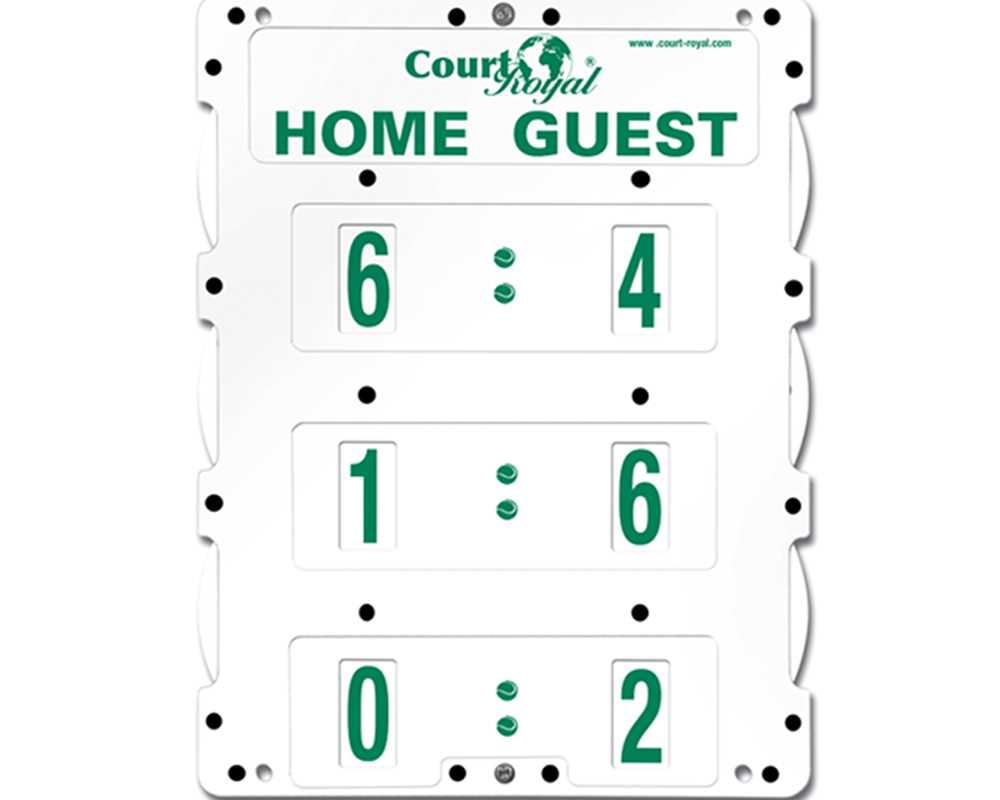 Tennis Spielstand Anzeigetafel Court Royal Pointer weiß