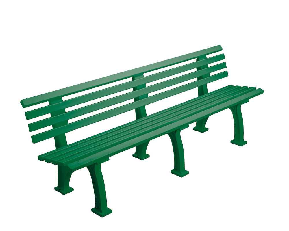 Tennis Sitzbank Berlin grün 200 cm Sitzbreite